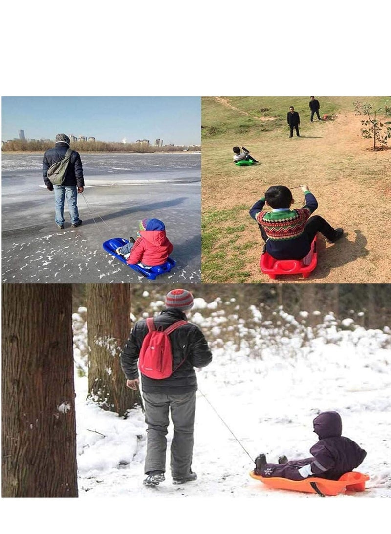 Portable Snow Sleds for Kids Adult Beetle Shaped Round Sand Slider Board Anti-Skid Outdoor Skiing Board Gift - Image 5